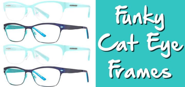 funky cat eye frames