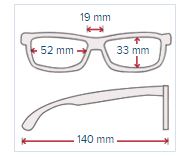 7 For All Mankind 787 Glasses Measurements